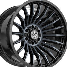 XF Off-Road XF-231 Gloss Black & Machined Titanium Double Dark Tint 20X9 6x135/6x139.7 106.4 Hub 0 Offset Black Wheel Rim