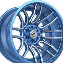 XF Off-Road XF-232 Anodized Blue & Milled 26X14 5x127/5x139.7 78.1 Hub -76 Offset Blue Wheel Rim