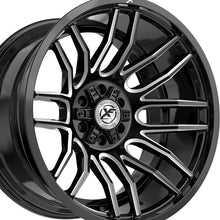 XF Off-Road XF-232 Gloss Black & Milled 20X10 6x135/6x139.7 106.4 Hub -24 Offset Black Wheel Rim