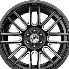XF Off-Road XF-232 Gloss Black & Milled 20X10 6x135/6x139.7 106.4 Hub -24 Offset Black Wheel Rim