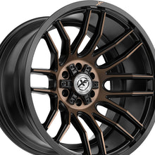 XF Off-Road XF-232 Satin Black & Bronze Machined Double Dark Tint 20X9 5x127/5x139.7 78.1 Hub 12 Offset Silver Wheel Rim