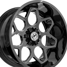 XF Off-Road XF-233 Gloss Black & Milled 20X12 8x165.1/8x170 125.2 Hub -24 Offset Black Wheel Rim