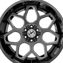 XF Off-Road XF-233 Gloss Black & Milled 20X12 8x165.1/8x170 125.2 Hub -24 Offset Black Wheel Rim