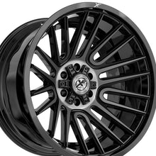 XF Off-Road XF-234 Gloss Black & Brushed Double Dark Tint 20X10 8x165.1/8x180 125.2 Hub -12 Offset Black Wheel Rim