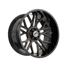 XF Off-Road XF-235 Gloss Black & Bronze Milled 20X9 5x127/5x139.7 78.1 Hub 0 Offset Black, Bronze Wheel Rim