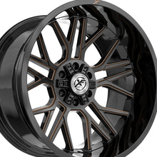 XF Off-Road XF-235 Gloss Black & Bronze Milled 20X9 5x127/5x139.7 78.1 Hub 0 Offset Black, Bronze Wheel Rim