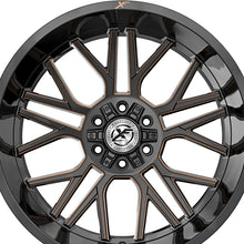 XF Off-Road XF-235 Gloss Black & Bronze Milled 20X9 5x127/5x139.7 78.1 Hub 0 Offset Black, Bronze Wheel Rim