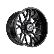 XF Off-Road XF-235 Gloss Black & Machined Titanium Double Dark Tint 20X10 6x135/6x139.7 106.4 Hub -12 Offset Black Wheel Rim