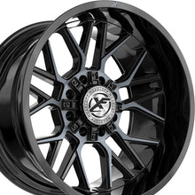 XF Off-Road XF-235 Gloss Black & Machined Titanium Double Dark Tint 20X10 6x135/6x139.7 106.4 Hub -12 Offset Black Wheel Rim