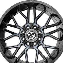 XF Off-Road XF-235 Gloss Black & Machined Titanium Double Dark Tint 20X10 6x135/6x139.7 106.4 Hub -12 Offset Black Wheel Rim