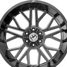 XF Off-Road XF-235 Gloss Black & Milled 20X10 6x135/6x139.7 106.4 Hub -12 Offset Black Wheel Rim