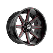 XF Off-Road XF-236 Gloss Black & Red Milled 20X9 6x135/6x139.7 106.4 Hub 0 Offset Black, Red Wheel Rim