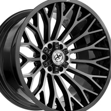 XF Off-Road XF-237 Gloss Black & Brushed Double Dark Tint 20X10 8x165.1/8x170 125.2 Hub -12 Offset Black Wheel Rim