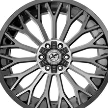 XF Off-Road XF-237 Gloss Black & Brushed Double Dark Tint 20X10 8x165.1/8x170 125.2 Hub -12 Offset Black Wheel Rim