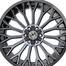 XF Off-Road XF-237 Gloss Black & Machined Titanium Double Dark Tint 20X10 8x165.1/8x170 125.2 Hub -12 Offset Black Wheel Rim