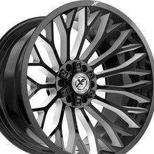XF Off-Road XF-237 Gloss Black & Milled 24X12 6x135/6x139.7 106.4 Hub -44 Offset Black Wheel Rim