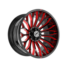 XF Off-Road XF-237 Gloss Black & Red Milled 24X12 6x135/6x139.7 106.4 Hub -44 Offset Black, Red Wheel Rim