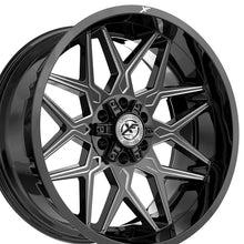 XF Off-Road XF-238 Gloss Black & Milled 17X9 5x127/5x139.7 78.1 Hub 0 Offset Black Wheel Rim