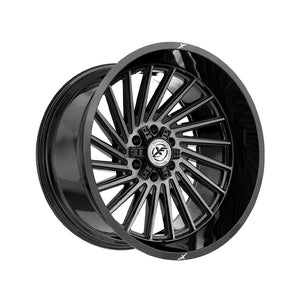 XF Off-Road XF-239 Gloss Black & Brushed Double Dark Tint 20X9 8x165.1/8x170 125.2 Hub 0 Offset Black Wheel Rim