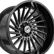 XF Off-Road XF-239 Gloss Black & Brushed Double Dark Tint 20X9 8x165.1/8x170 125.2 Hub 0 Offset Black Wheel Rim
