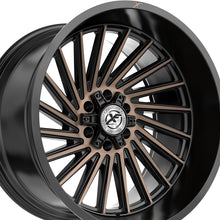 XF Off-Road XF-239 Satin Black & Bronze Machined Double Dark Tint 20X9 6x135/6x139.7 106.4 Hub 0 Offset Silver Wheel Rim