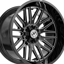 XF Off-Road XF-240 Gloss Black & Milled 17X9 5x127/5x139.7 78.1 Hub 12 Offset Black Wheel Rim