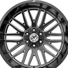 XF Off-Road XF-240 Gloss Black & Milled 17X9 5x127/5x139.7 78.1 Hub 12 Offset Black Wheel Rim