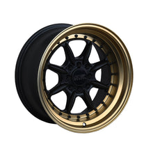 XXR 002 15X8 4-100 73.1 Hub +20 Offset Flat Black / Bronze Lip Wheel Rim