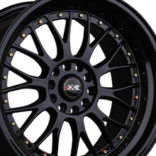XXR 521 18X10 5-4.5 73.1 Hub +25 Offset Black / Gold Rivets Wheel Rim