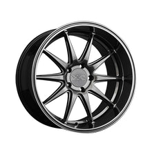 XXR 527D 18X10.5 5-4.5 73.1 Hub +20 Offset Chromium Black Wheel Rim