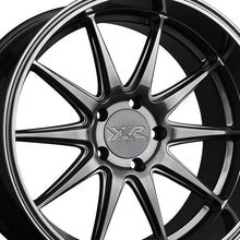 XXR 527D 18X10.5 5-4.5 73.1 Hub +20 Offset Chromium Black Wheel Rim