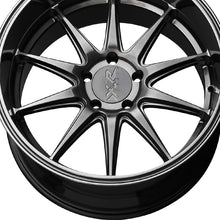 XXR 527D 18X10.5 5-4.5 73.1 Hub +20 Offset Chromium Black Wheel Rim
