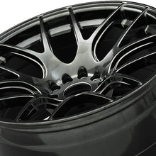 XXR 530D 18X9 5-112 73.1 Hub +35 Offset Chromium Black Wheel Rim