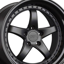 XXR 565 18X10.5 5-4.5 73.1 Hub +20 Offset Flat Black / Gloss Black Lip Wheel Rim