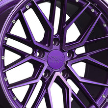 XXR 571 18X8.5 5-112 73.1 Hub +35 Offset Diamond Cut Purple Wheel Rim
