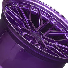 XXR 571 18X8.5 5-112 73.1 Hub +35 Offset Diamond Cut Purple Wheel Rim
